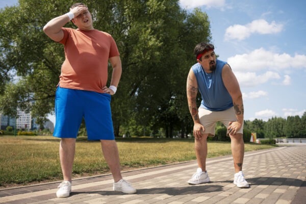 How to run for a marathon -two men before running start