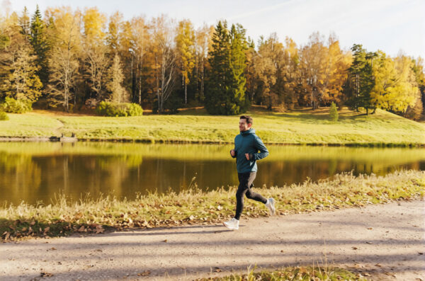 Stress relief through rhythmic endurance running