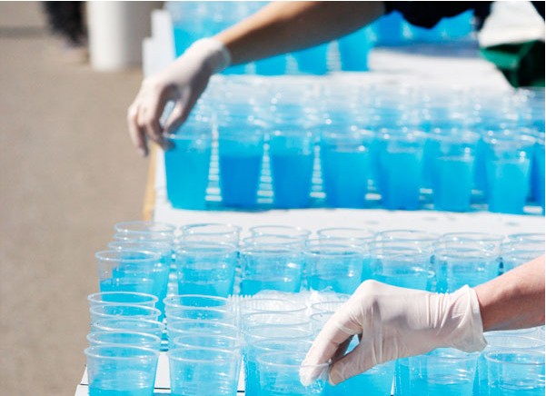 fluid balance - fluid station in a marathon