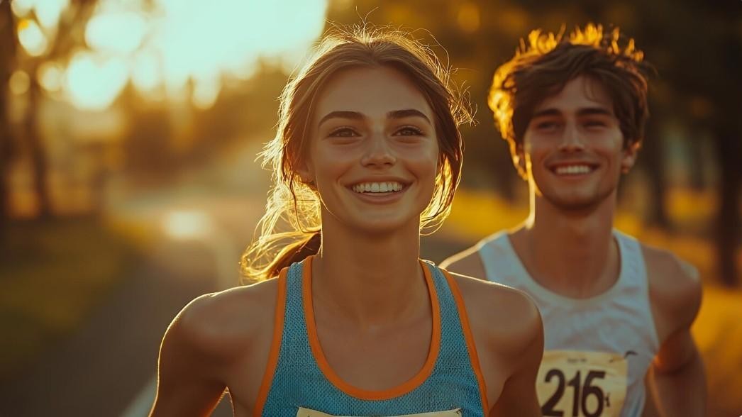 how to start running - two beginner runners together in the early morning