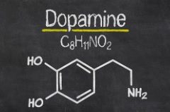 How to avoid symptoms of chemical imbalance in running dopamine chemical formula illustration