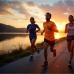Marathon Training Schedule - beginner marathon group running outdoors