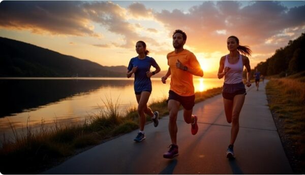 Marathon Training Schedule - beginner marathon group running outdoors