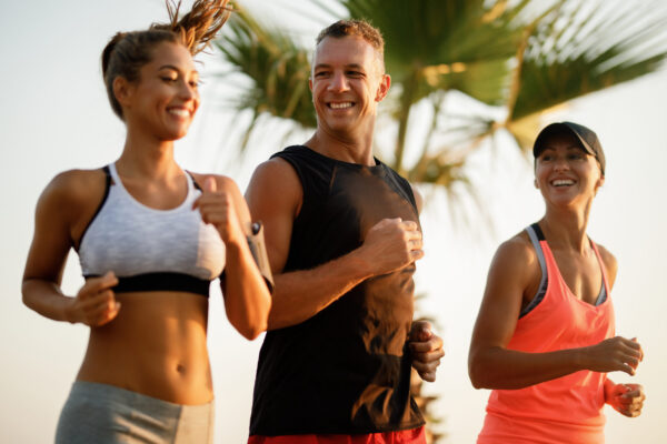 neurotransmitters – endorphin release and joy after a group run