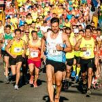 marathon training progress - marathon runners - just after the starting shot