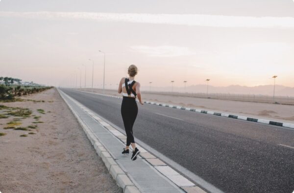 Runner following a clear path toward a meaningful training goal