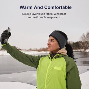cold weather running tights - head band winter