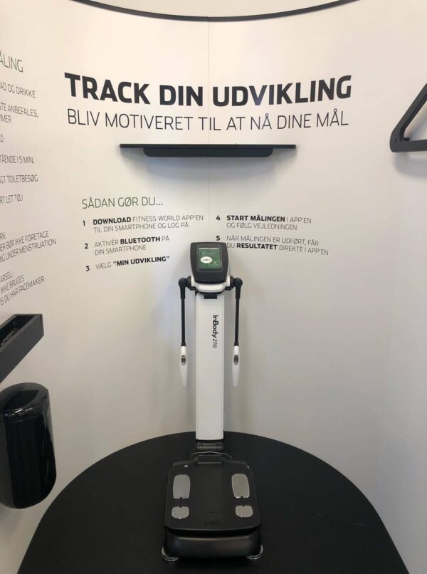 In body composition analyzer in fitness center