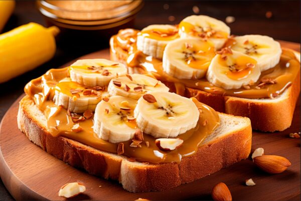 endurance running - delicious peanut butter with banana