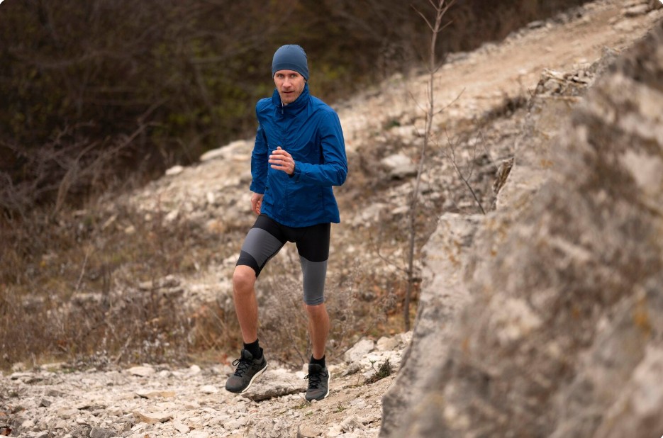 Runner completing a long training run before a half marathon.